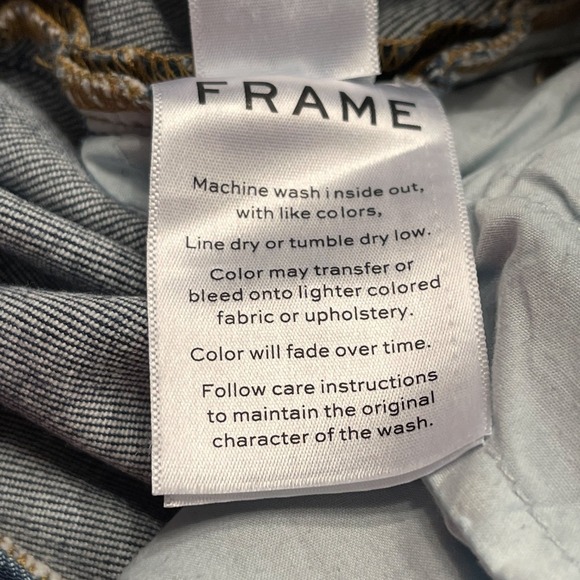 FRAME Le Nouveau Straight Split Hem Jeans Women's Size 28 Fisher Beach Denim - Picture 8 of 11